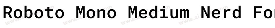Roboto Mono Medium Nerd Font Complete字体转换